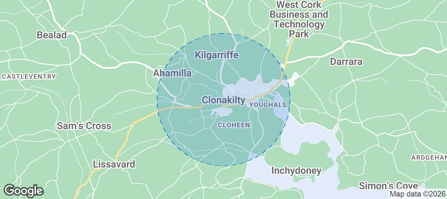 Clonakilty Airbnb map
